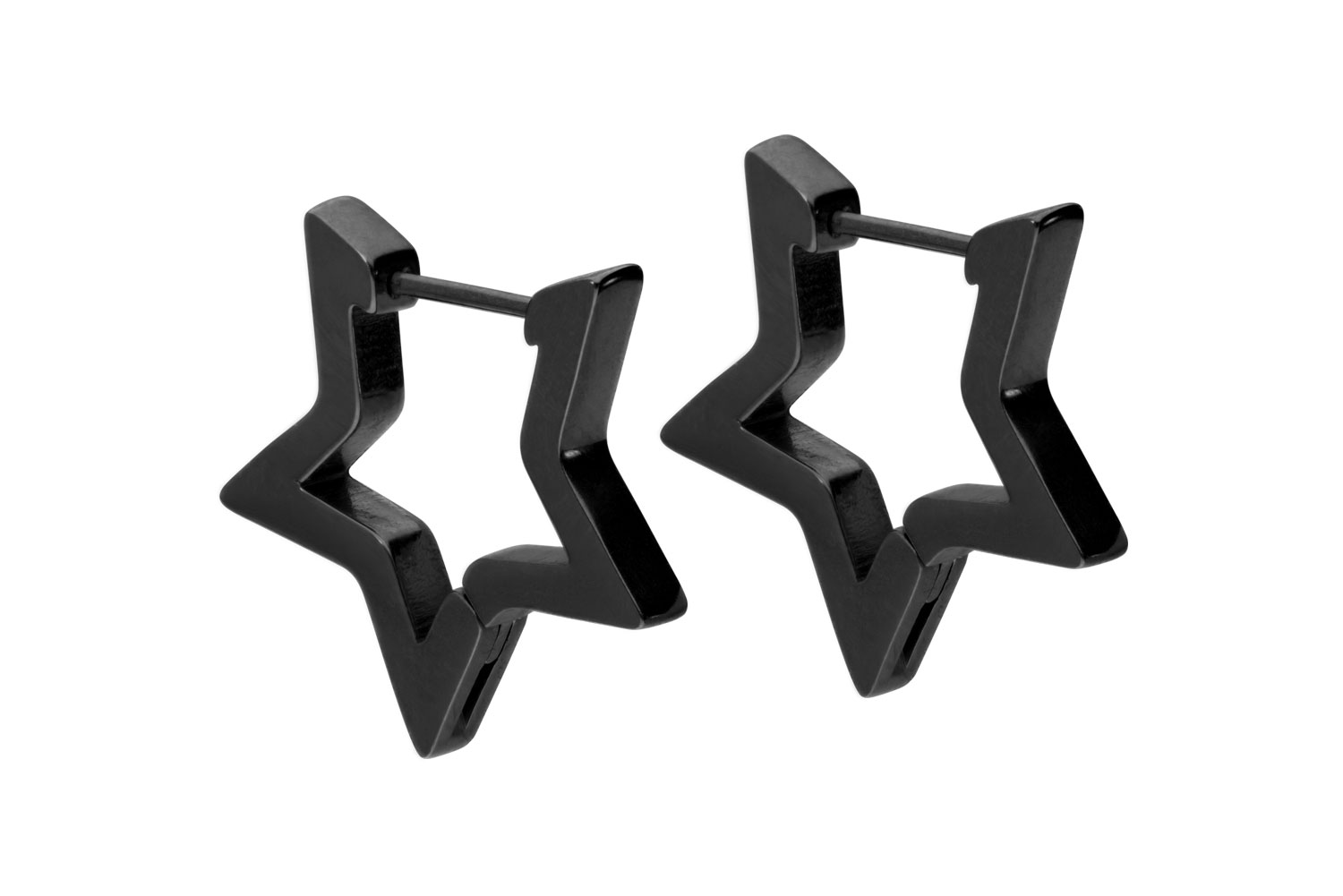 Chirurgenstahl Ohrclicker Creolen STERN von Piercingline